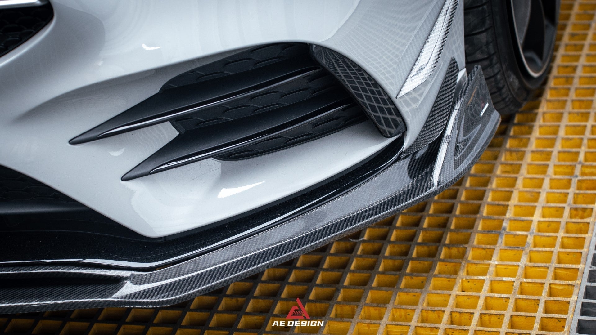 Armorextend "AE Design" Carbon Fiber Front Lip  for W177 A220 A35 Hatchback & A35L