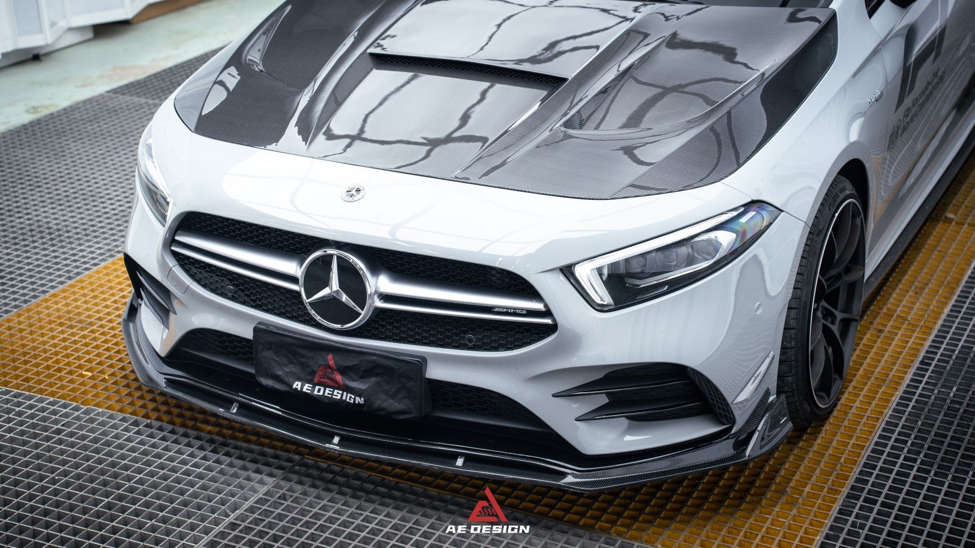 Armorextend "AE Design" Carbon Fiber Front Canards  for W177 A220 A35 Hatchback & A35L - Performance Speedshop
