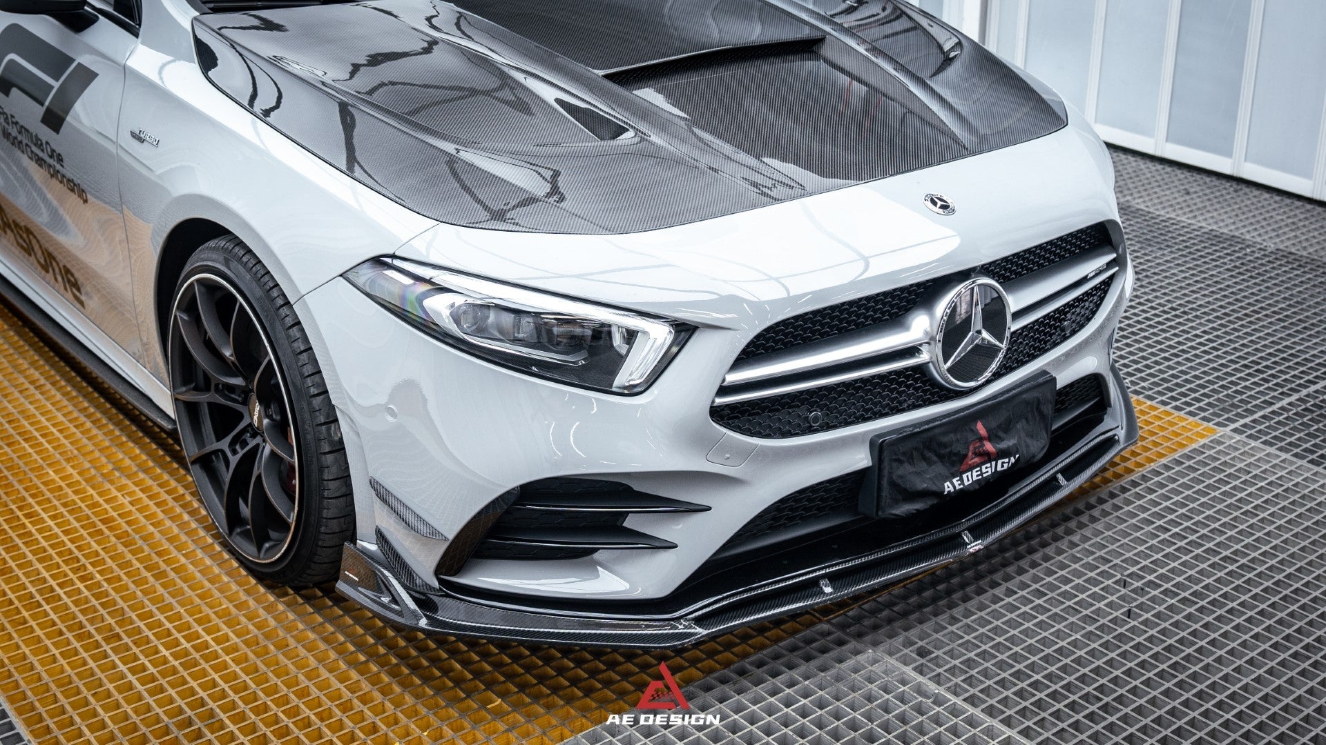 Armorextend "AE Design" Carbon Fiber Front Lip  for W177 A220 A35 Hatchback & A35L