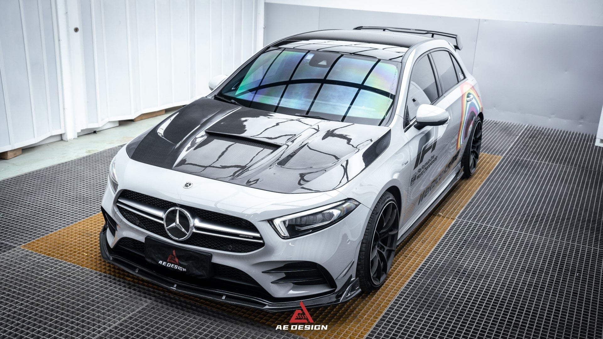 Armorextend "AE Design" Carbon Fiber Front Lip  for W177 A220 A35 Hatchback & A35L