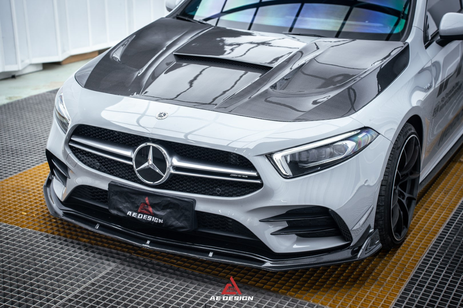 Armorextend "AE Design" Carbon Fiber Front Lip  for W177 A220 A35 Hatchback & A35L