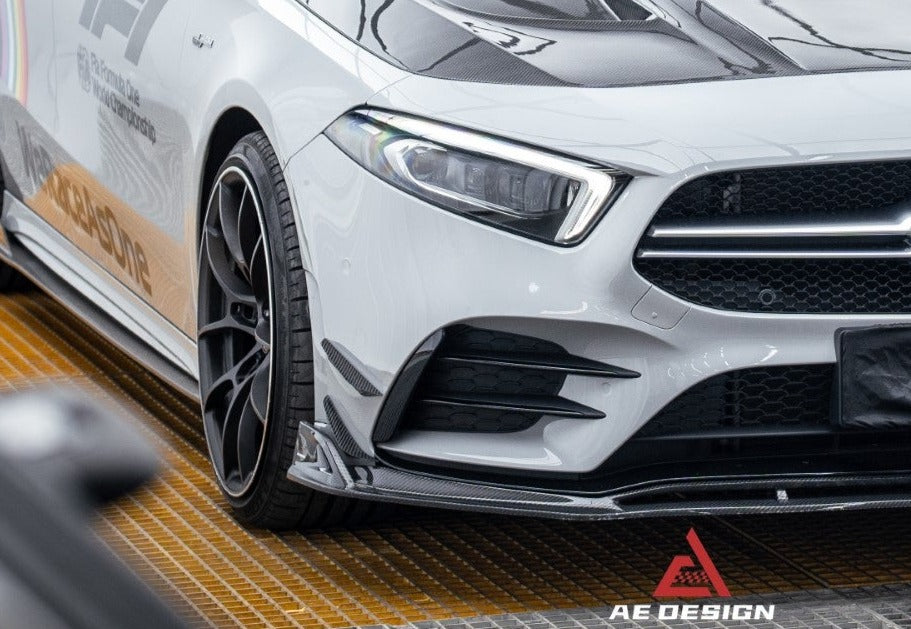 Armorextend "AE Design" Carbon Fiber Front Canards  for W177 A220 A35 Hatchback & A35L - Performance Speedshop