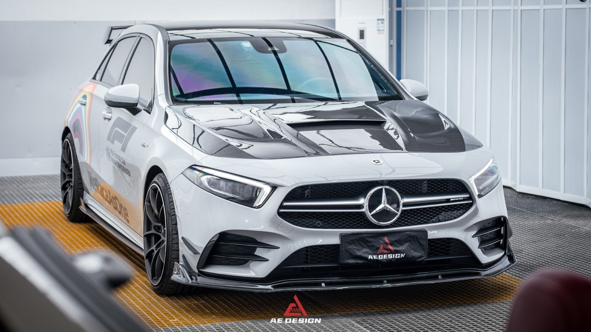 Armorextend "AE Design" Carbon Fiber Front Lip  for W177 A220 A35 Hatchback & A35L