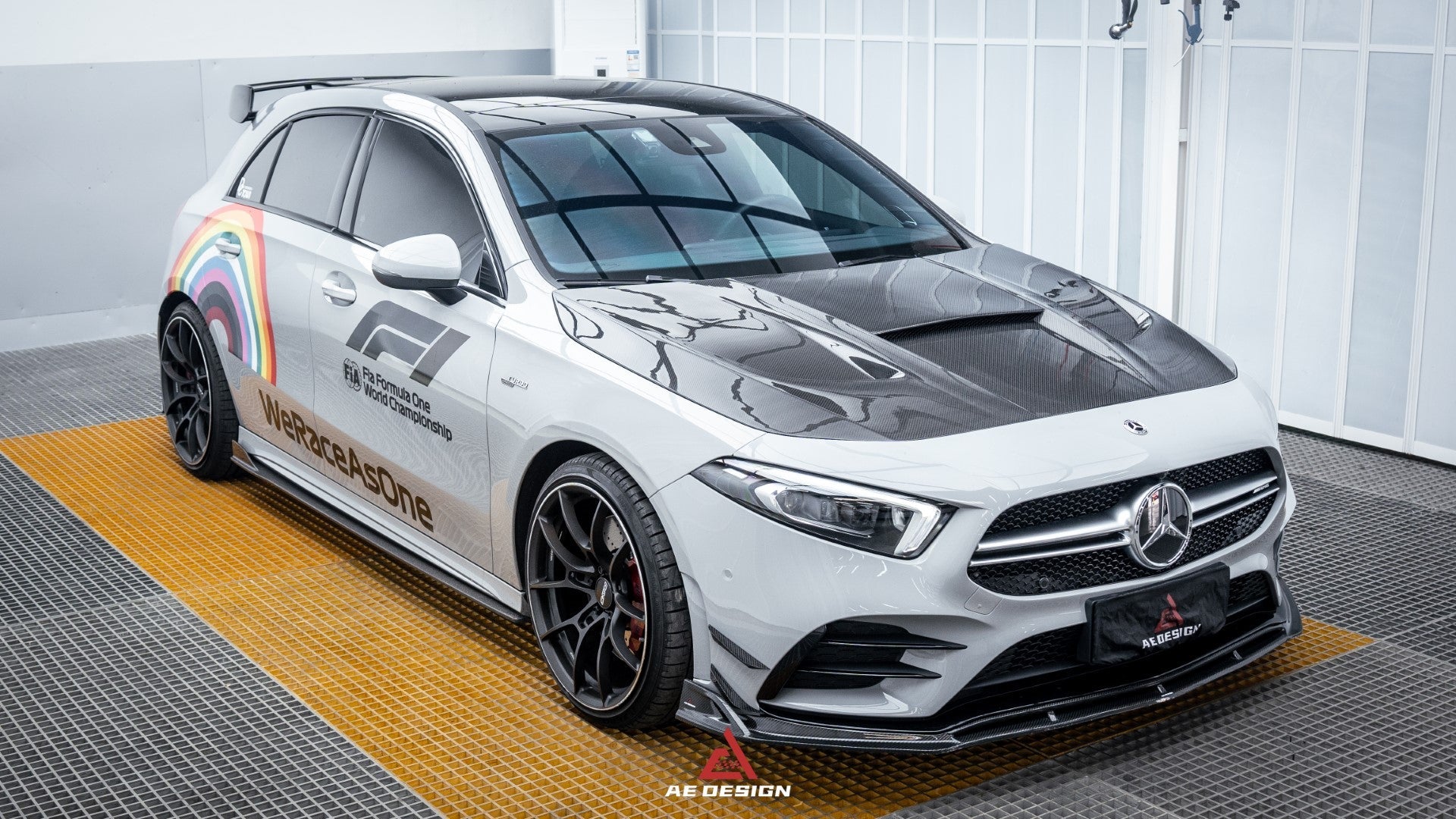 Armorextend "AE Design" Carbon Fiber Front Canards  for W177 A220 A35 Hatchback & A35L - Performance Speedshop