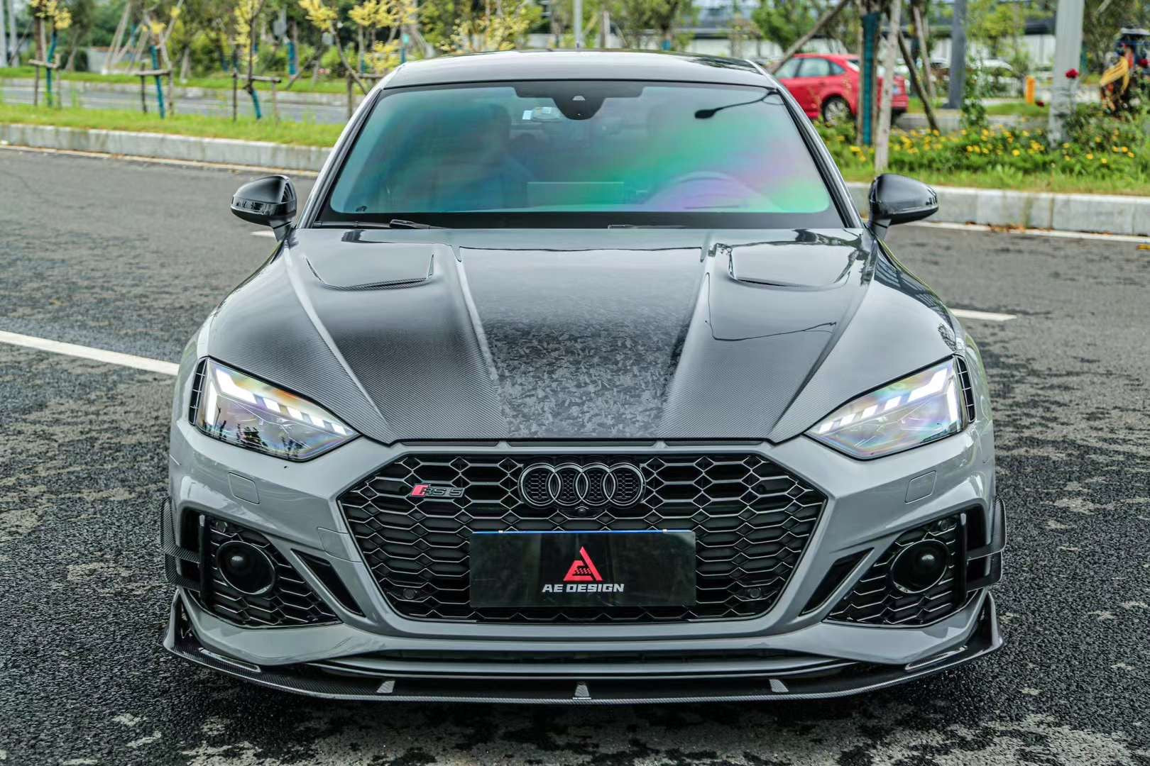 Armorextend AE Design Carbon Fiber Double-Sided Hood Bonnet For Audi RS5 S5 A5 B9 B9.5