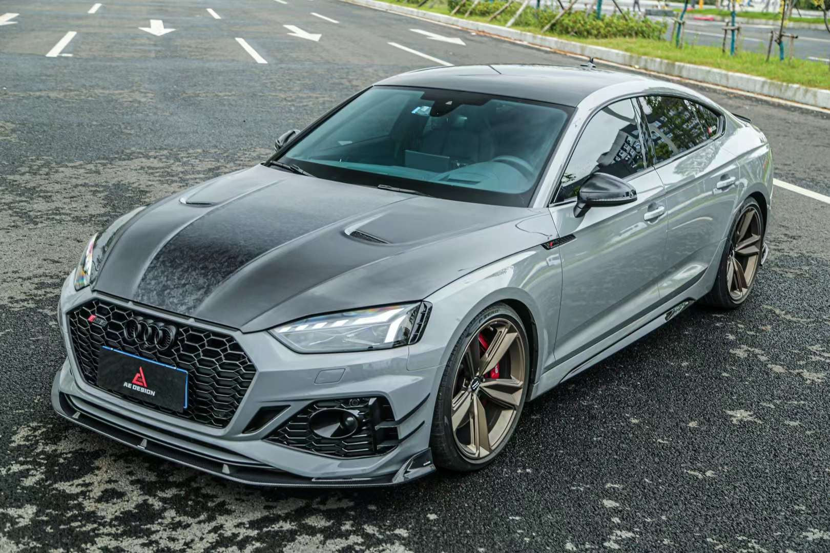Armorextend AE Design Carbon Fiber Front Lip Splitter for Audi RS5 B9.5 2020-ON