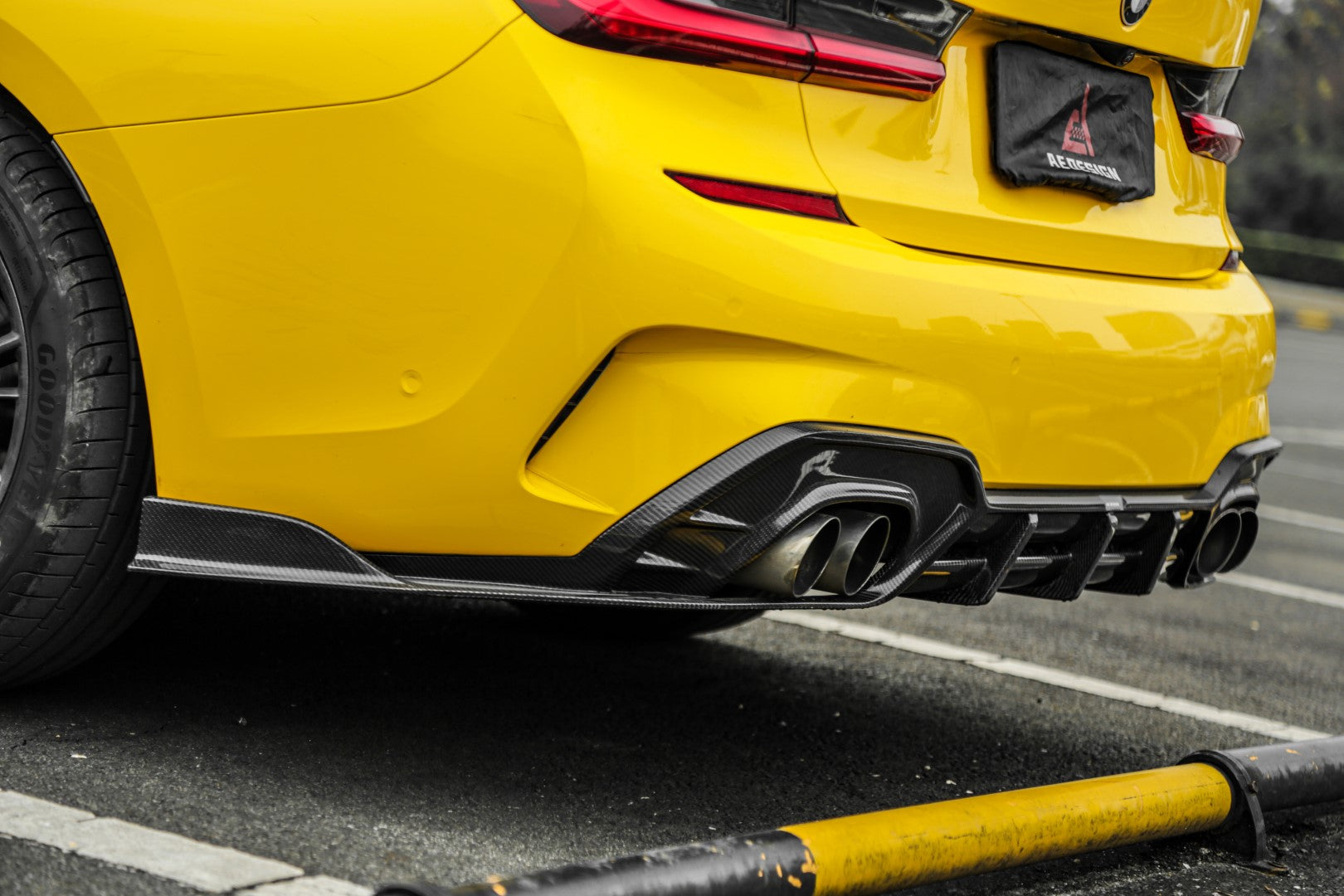 Armorextend AE Design Carbon Fiber Rear Diffuser for BMW G20 330i M340i 2018-2022
