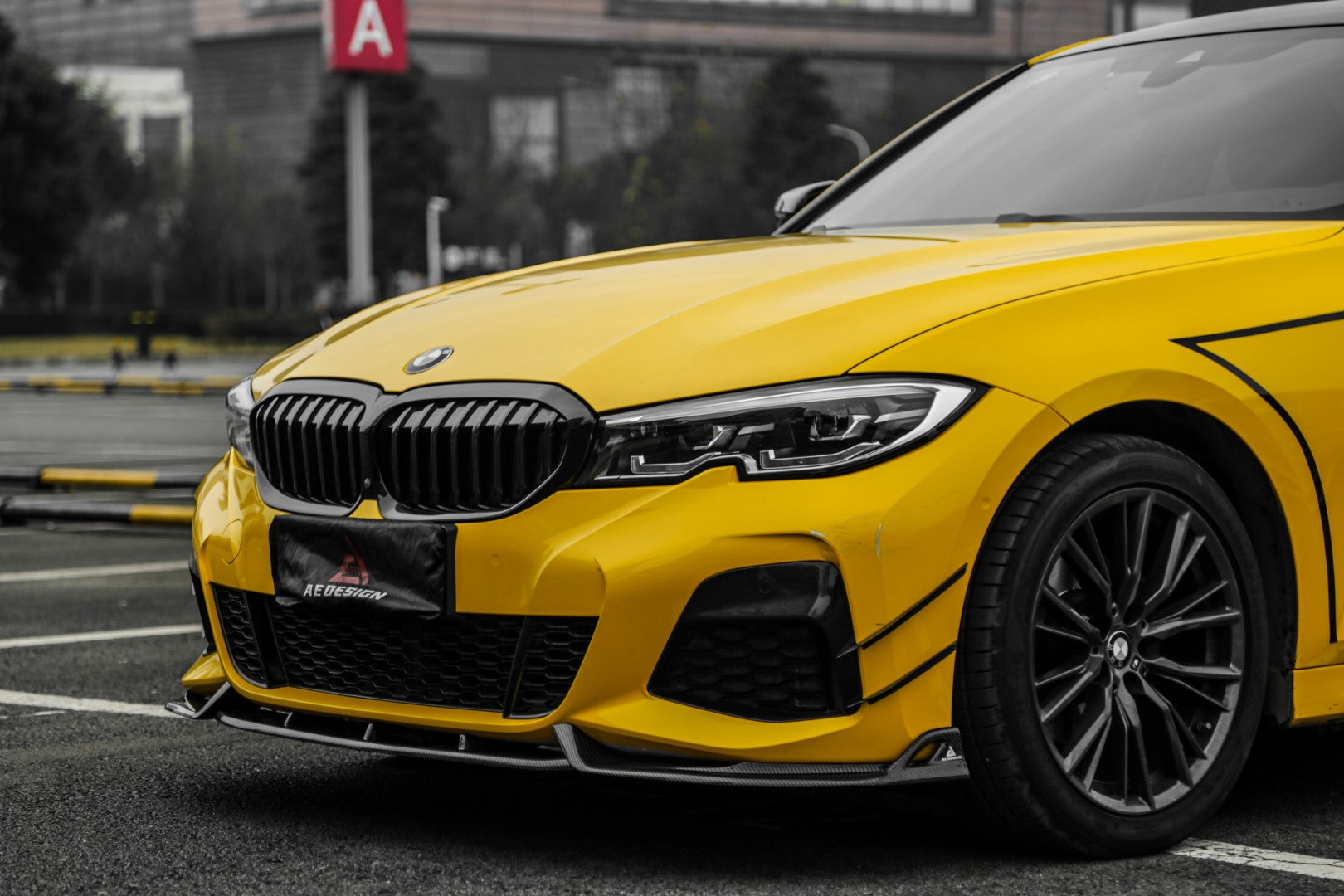 Armorextend AE Design Carbon Fiber Front Lip Splitter for BMW G20 330i M340i 2018-2022