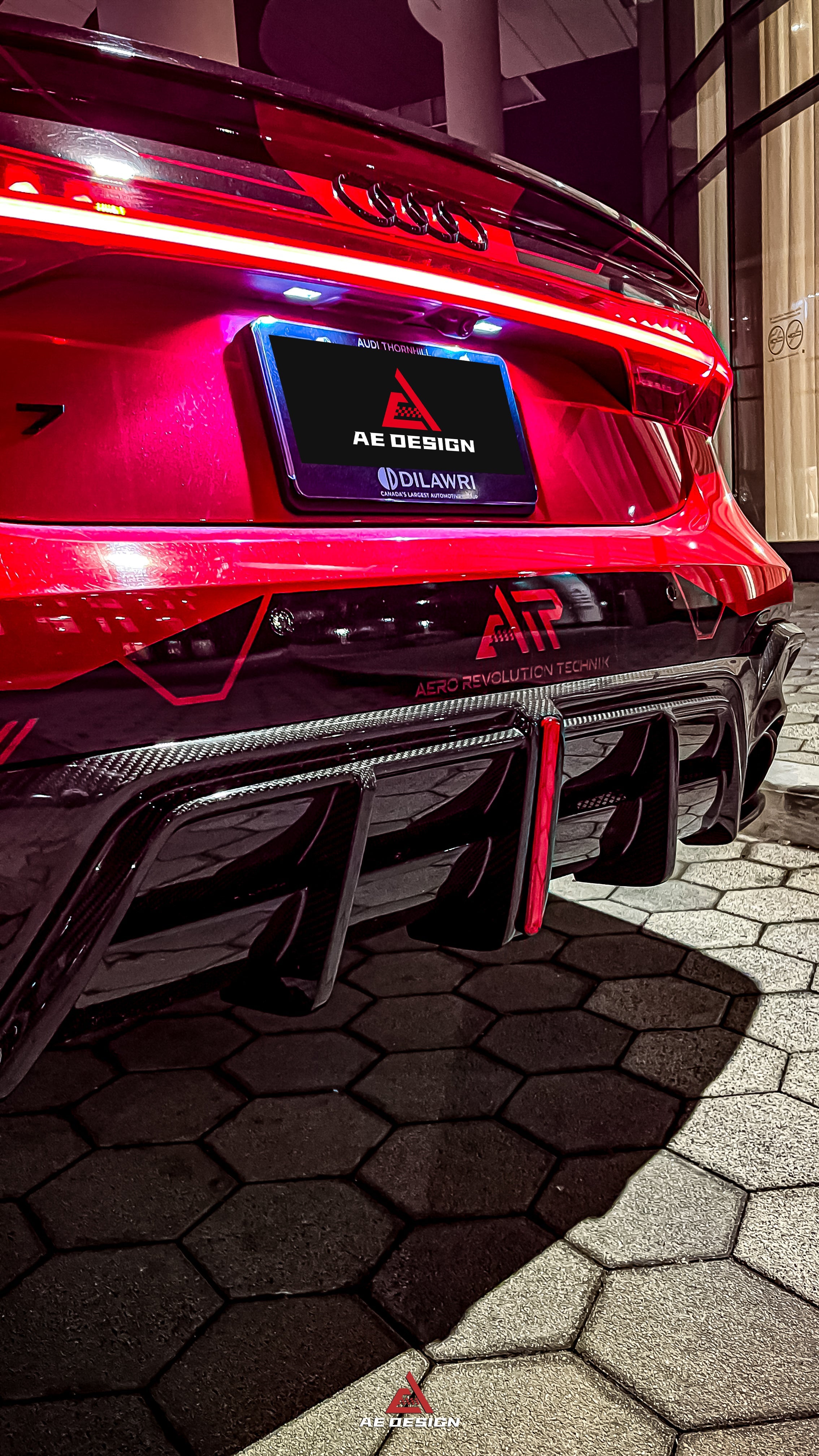 Audi RS6 RS7 C8 Aftermarket Carbon Fiber Rear Diffuser - AE Design ...